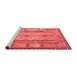 Contemporary Red Washable Rugs