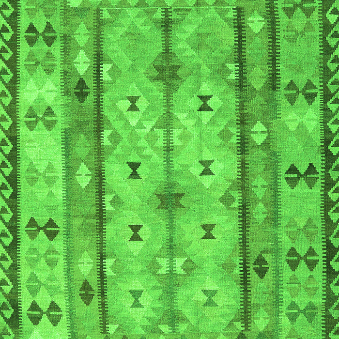 Abstract Green Contemporary Rug, con2833grn