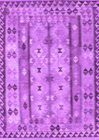 Abstract Purple Contemporary Rug, con2833pur