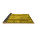 Sideview of Abstract Yellow Contemporary Rug, con2833yw