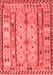 Abstract Red Contemporary Area Rugs