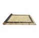 Thickness of Contemporary Sun Yellow Solid Rug, con2834