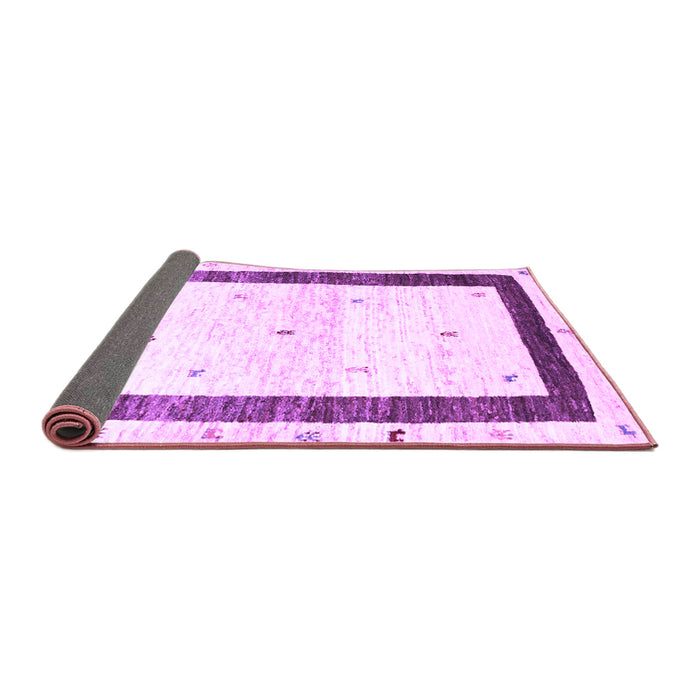 Sideview of Solid Purple Modern Rug, con2834pur