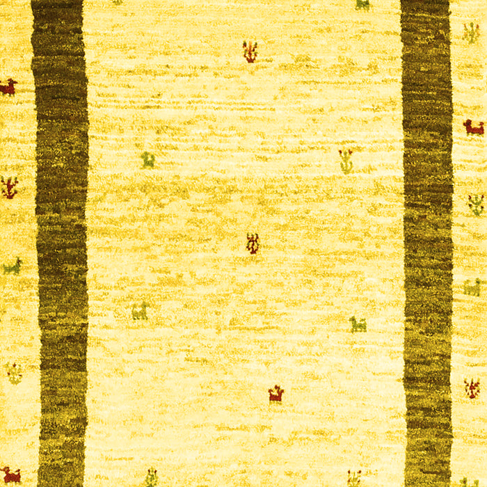 Solid Yellow Modern Rug, con2834yw