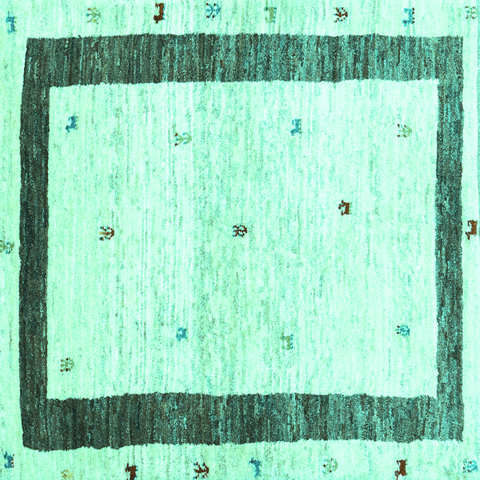Square Solid Turquoise Modern Rug, con2834turq