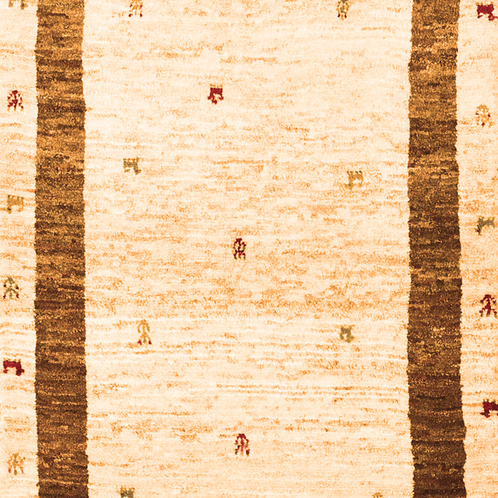 Serging Thickness of Machine Washable Solid Orange Modern Area Rugs, wshcon2834org