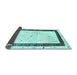 Sideview of Solid Light Blue Modern Rug, con2834lblu