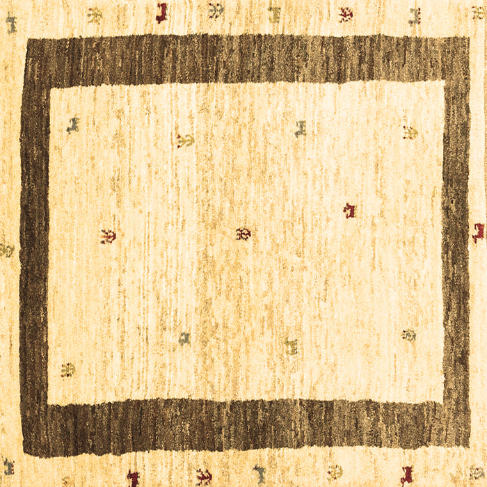 Square Solid Brown Modern Rug, con2834brn