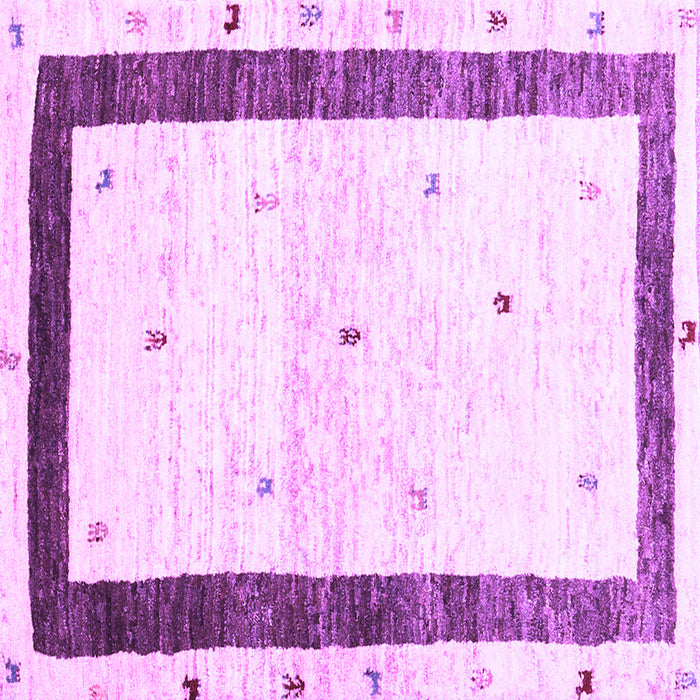Square Solid Purple Modern Rug, con2834pur