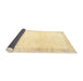 Thickness of Contemporary Sun Yellow Solid Rug, con2835