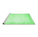 Sideview of Machine Washable Solid Emerald Green Modern Area Rugs, wshcon2835emgrn