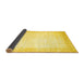 Sideview of Solid Yellow Modern Rug, con2835yw