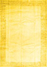 Solid Yellow Modern Rug, con2835yw