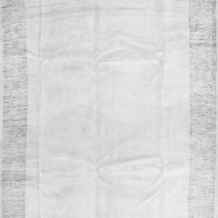 Serging Thickness of Machine Washable Solid Gray Modern Rug, wshcon2835gry