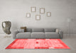 Contemporary Red Washable Rugs