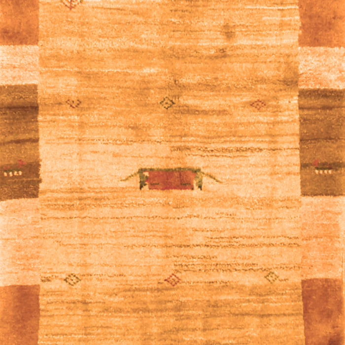 Serging Thickness of Machine Washable Abstract Orange Contemporary Area Rugs, wshcon2836org