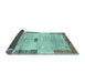 Sideview of Abstract Light Blue Contemporary Rug, con2836lblu