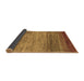 Sideview of Abstract Brown Contemporary Rug, con2837brn