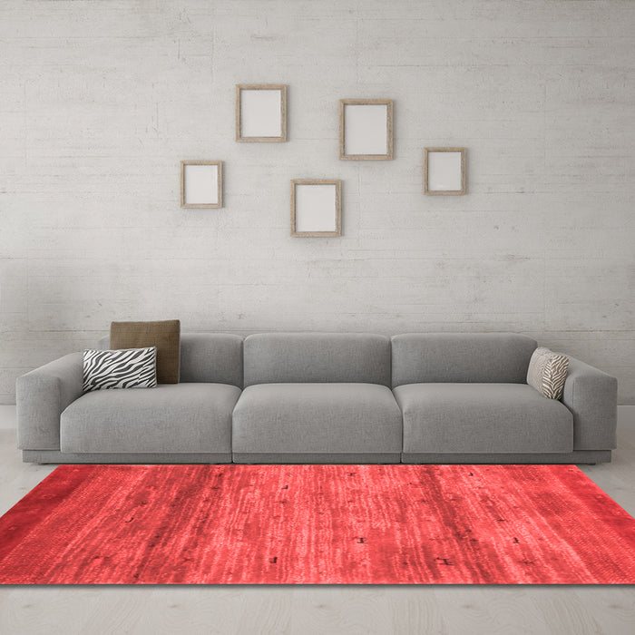 Contemporary Red Washable Rugs