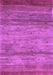 Machine Washable Abstract Purple Contemporary Area Rugs, wshcon2837pur