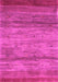 Machine Washable Abstract Pink Contemporary Rug, wshcon2837pnk