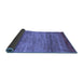 Sideview of Abstract Blue Contemporary Rug, con2837blu