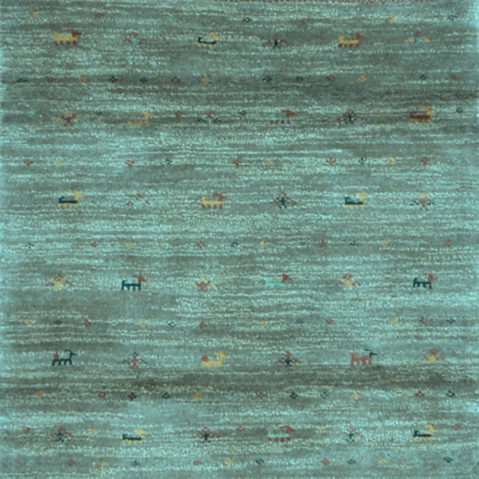 Abstract Light Blue Contemporary Rug, con2837lblu