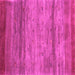 Square Abstract Pink Contemporary Rug, con2837pnk