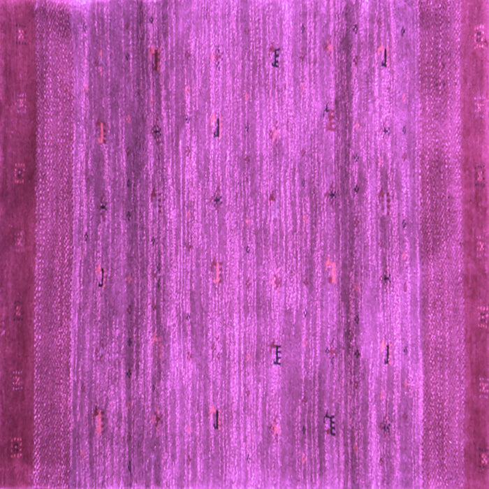 Square Abstract Purple Contemporary Rug, con2837pur