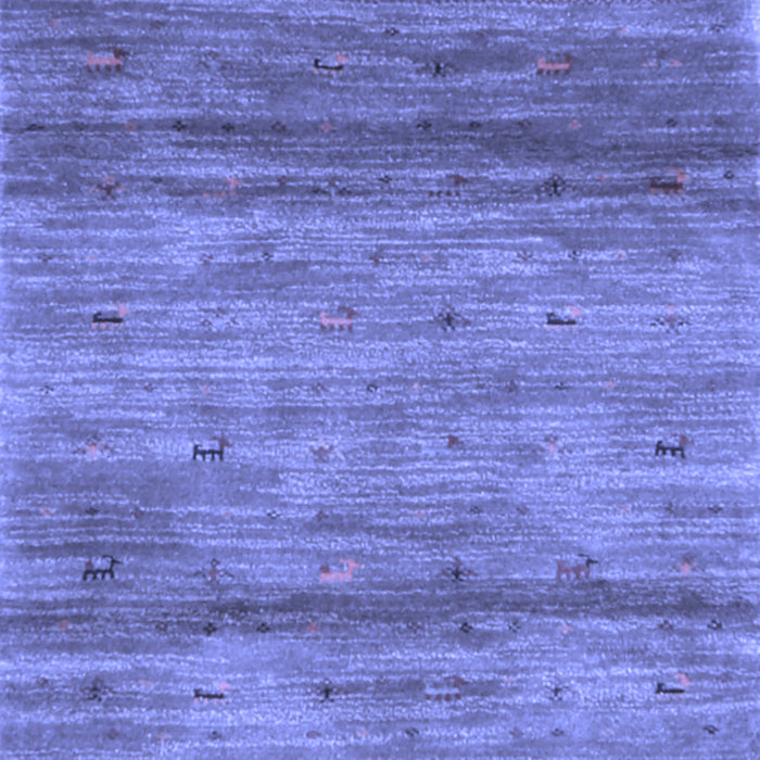 Abstract Blue Contemporary Rug, con2837blu