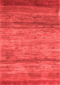 Abstract Red Contemporary Rug, con2837red