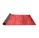 Abstract Red Contemporary Area Rugs