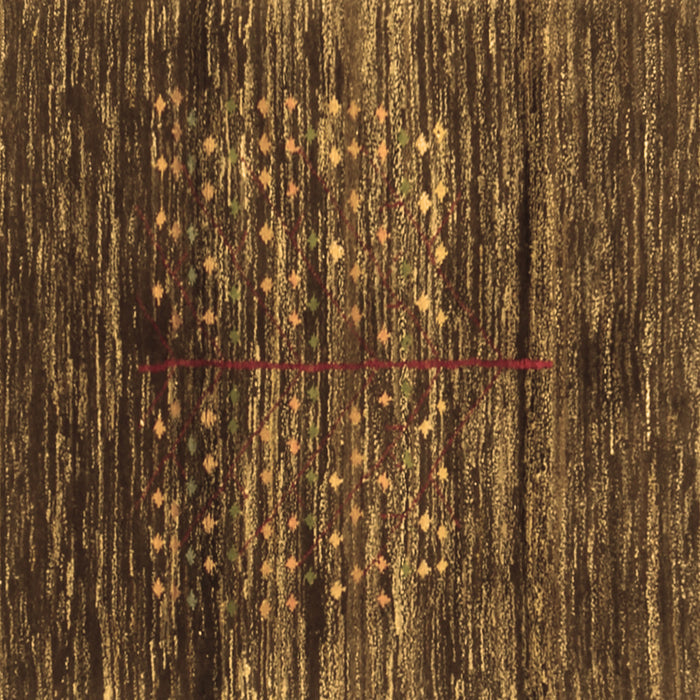 Square Machine Washable Abstract Brown Contemporary Rug, wshcon2838brn
