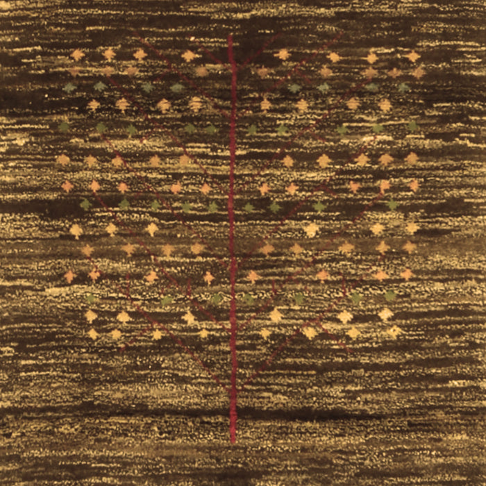 Machine Washable Abstract Brown Contemporary Rug, wshcon2838brn
