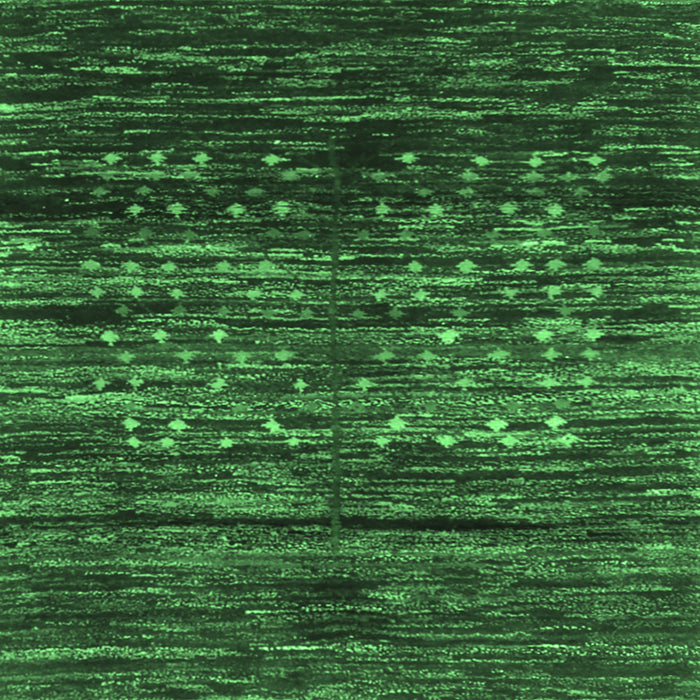 Square Abstract Emerald Green Contemporary Rug, con2838emgrn