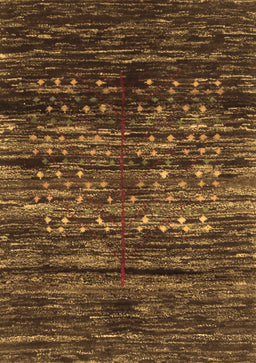 Abstract Brown Contemporary Rug, con2838brn