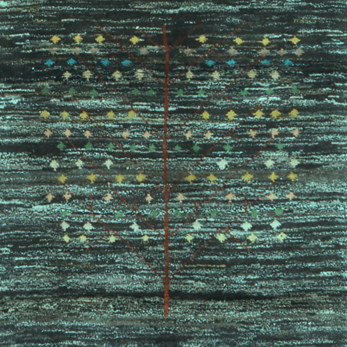 Abstract Light Blue Contemporary Rug, con2838lblu