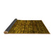 Sideview of Abstract Yellow Contemporary Rug, con2838yw