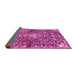 Sideview of Abstract Pink Contemporary Rug, con2839pnk