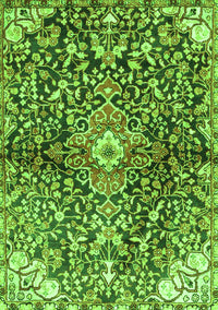 Abstract Green Contemporary Rug, con2839grn