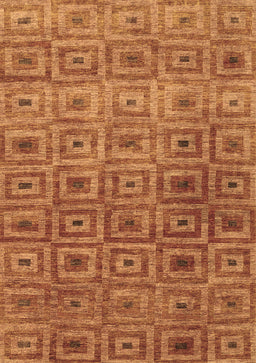 Abstract Brown Contemporary Rug, con283brn