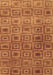 Abstract Brown Contemporary Rug, con283brn