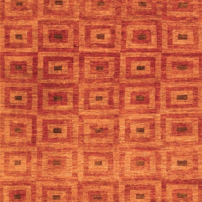 Abstract Orange Contemporary Rug, con283org