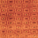 Serging Thickness of Abstract Orange Contemporary Rug, con283org