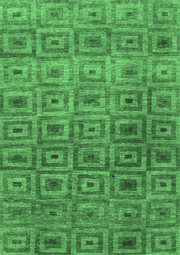 Abstract Emerald Green Contemporary Rug, con283emgrn