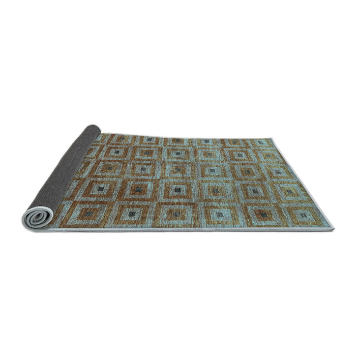 Sideview of Abstract Light Blue Contemporary Rug, con283lblu