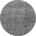 Square Abstract Gray Contemporary Rug, con283gry