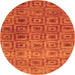 Machine Washable Abstract Orange Contemporary Area Rugs, wshcon283org