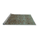 Sideview of Machine Washable Abstract Light Blue Contemporary Rug, wshcon283lblu