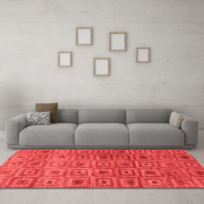 Contemporary Red Washable Rugs